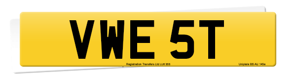 Registration number VWE 5T